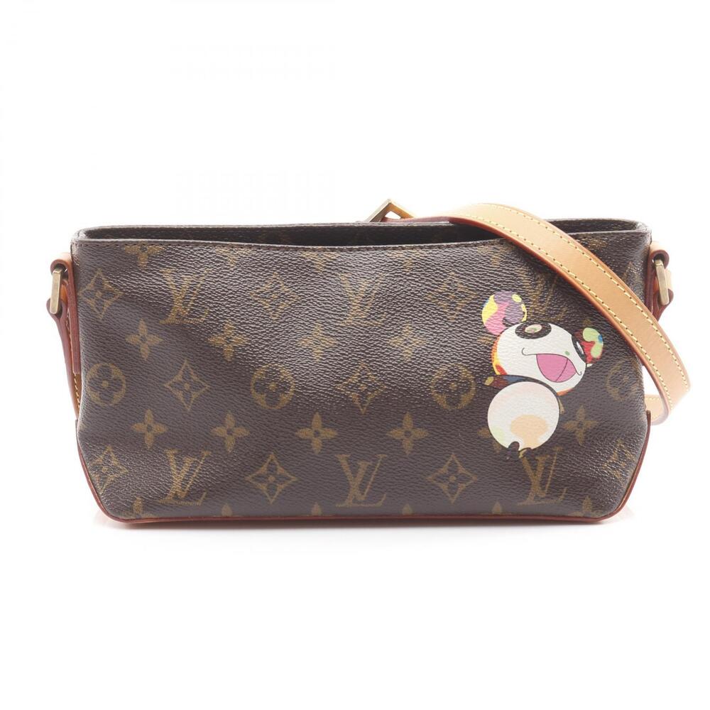 Louis Vuitton Trotteur Panda Shoulder Bag Brown Multicolor